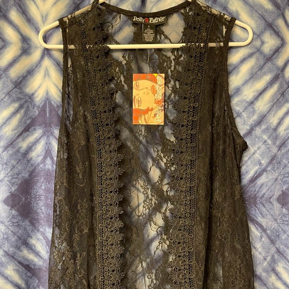 Polly & Ester Black Lace Duster - Picture 5 of 7